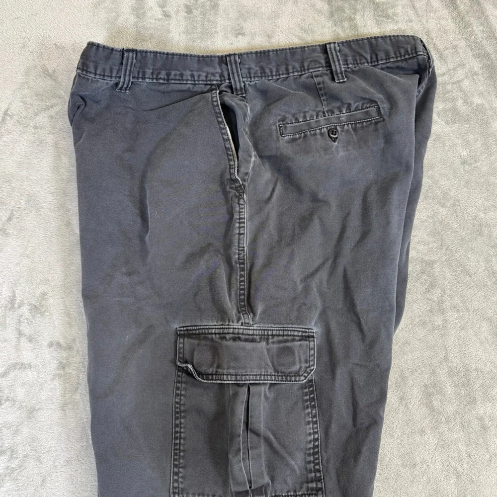 Dickies Mens Cargo Pants Faded Black Distressed Workwear Utility Trousers 41